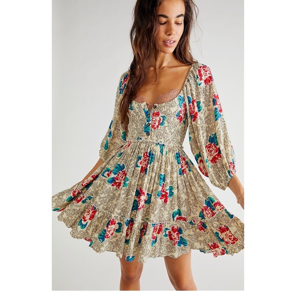 Free People Dresses & Skirts - Free People Summer Picnic Printed Mini Dress